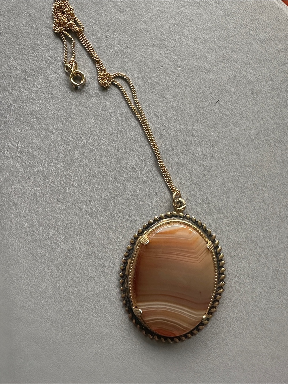 Lake Superior Agate Pendant Necklace